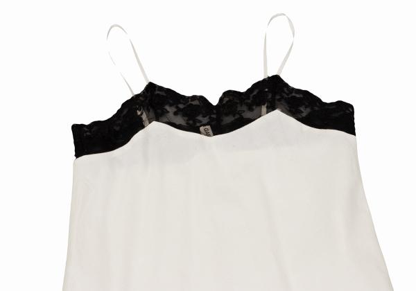 コムデギャルソンCOMME des GARCONS レース切替シーチングキャミ 