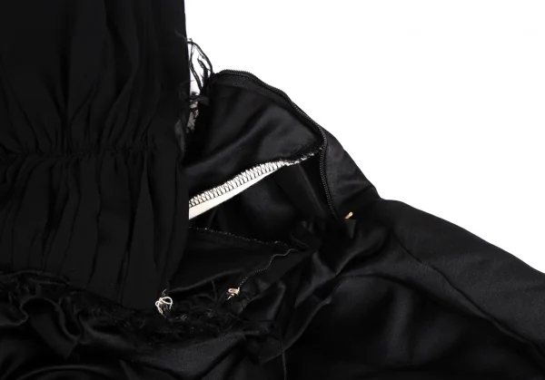 COMME des GARCONS Gather Chiffon Shoulder Poly Skirt K-127840_008