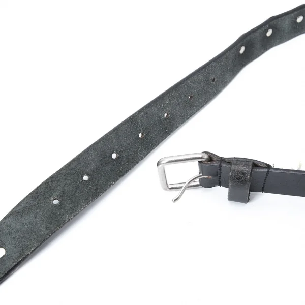 ジュンヤワタナベ コムデギャルソンJUNYA WATANABE COMME des GARCONS ビッグスタッズカウレザーベルト 黒 K-127845_006