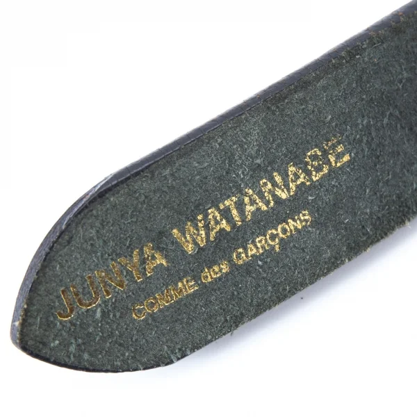 ジュンヤワタナベ コムデギャルソンJUNYA WATANABE COMME des GARCONS ビッグスタッズカウレザーベルト 黒 K-127845_007