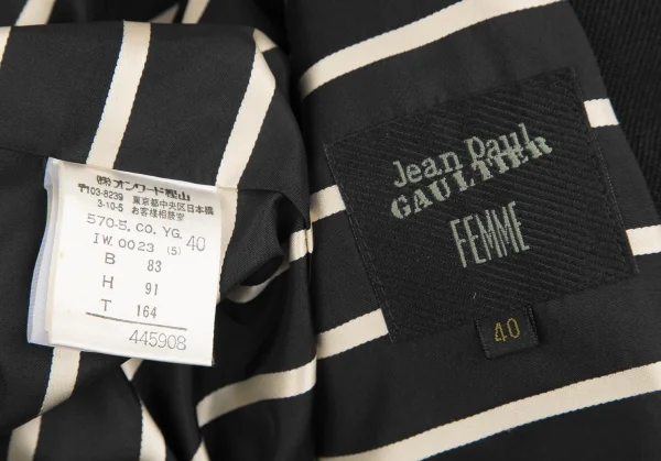 ジャンポールゴルチエファムJean Paul GAULTIER FEMME ウールレザー