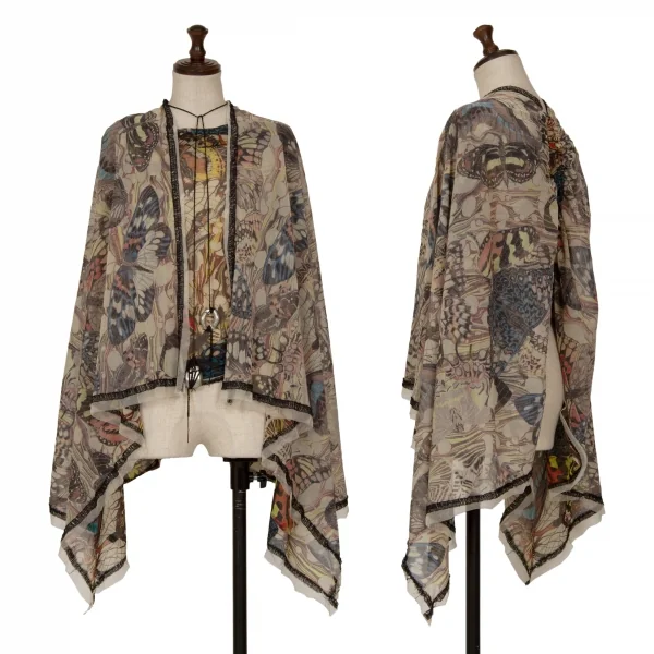ジャンポールゴルチエ ファムJean Paul GAULTIER FEMME バタフライプリントパワーネットトップス マルチM位 K-127872_001