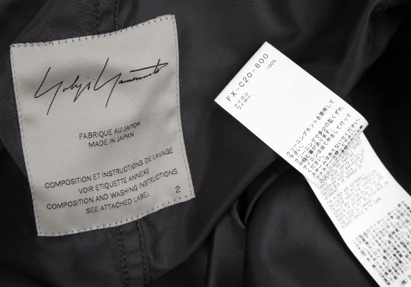 Yohji Yamamoto FEMME Wire Collar Mods Coat K-127874_019
