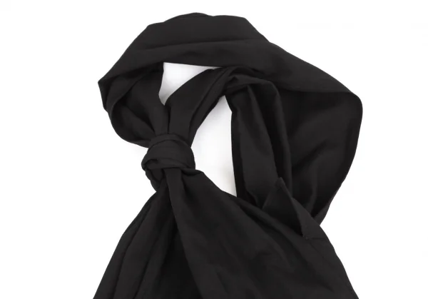 ヨウジヤマモト ファムYohji Yamamoto FEMME ウールギャバロープ留めデザインワンピース 黒1 K-127875_004