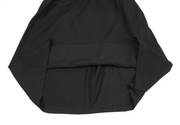 ヨウジヤマモト ファムYohji Yamamoto FEMME ウールギャバロープ留めデザインワンピース 黒1 K-127875_006