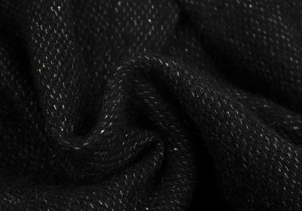 ヨウジヤマモト ノアールYohji Yamamoto NOIR ウールシルクマフラーカラー２wayジャケット 黒1 K-127880_012