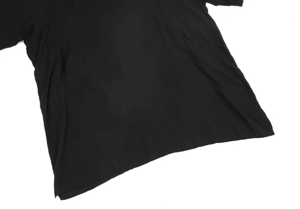 ヨウジヤマモト ノアールYohji Yamamoto NOIR テンセルドルマンスリーブポンチョワンピース 黒1 K-127888_010