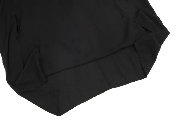 ヨウジヤマモト ノアールYohji Yamamoto NOIR テンセルドルマンスリーブポンチョワンピース 黒1 K-127888_011