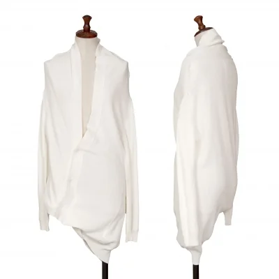 Y's Asymmetry Cotton Knit Cardigan