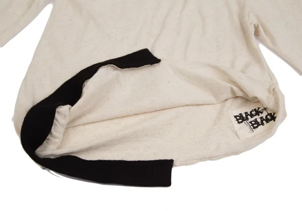 ブラックスキャンダル ヨウジヤマモトBLACK Scandal Yohji Yamamoto 斜行デザインラグランスリーブカットソー 生成り2 K-127920_011