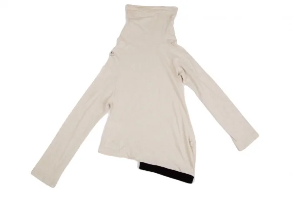 ブラックスキャンダル ヨウジヤマモトBLACK Scandal Yohji Yamamoto 斜行デザインラグランスリーブカットソー 生成り2 K-127920_012