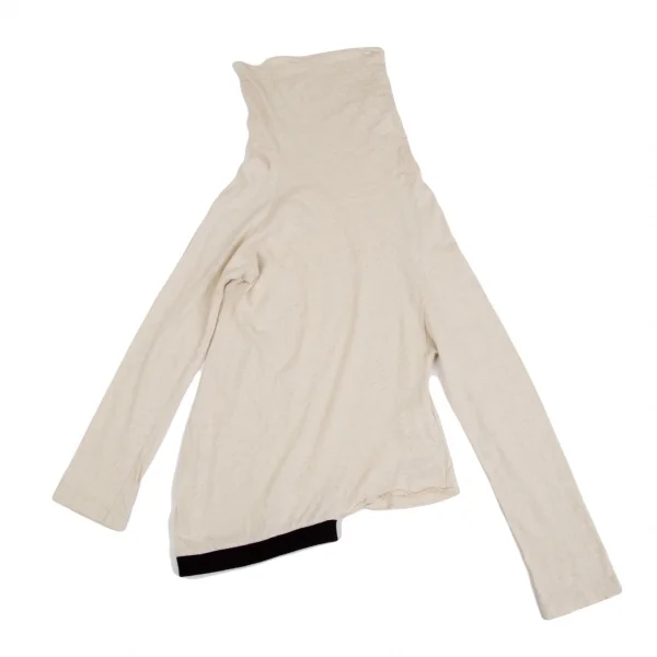 ブラックスキャンダル ヨウジヤマモトBLACK Scandal Yohji Yamamoto 斜行デザインラグランスリーブカットソー 生成り2 K-127920_003