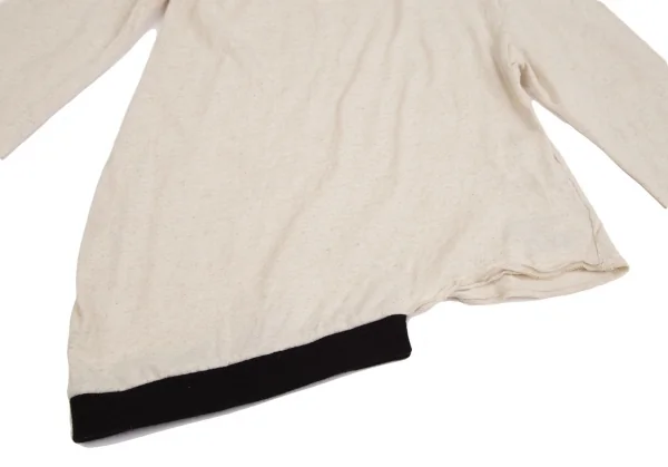 ブラックスキャンダル ヨウジヤマモトBLACK Scandal Yohji Yamamoto 斜行デザインラグランスリーブカットソー 生成り2 K-127920_009