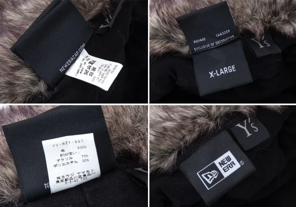 Y's x NEW ERA The Trapper Logo Embroidery Flight Cap K-127928_011