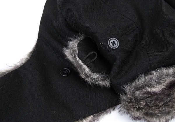 Y's x NEW ERA The Trapper Logo Embroidery Flight Cap K-127928_009