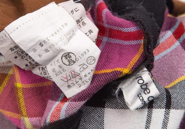 robe de chambre COMME des GARCONS Front Check Dress K-127932_013