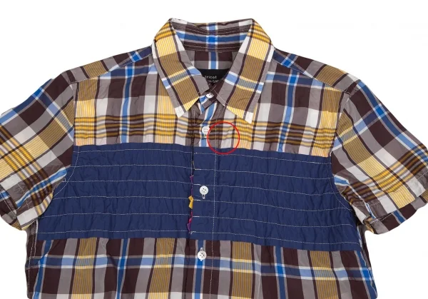 tricot COMME des GARCONS Frill Switching Short Sleeve Shirt K-127934_003