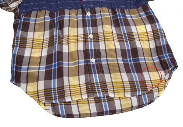 tricot COMME des GARCONS Frill Switching Short Sleeve Shirt K-127934_007