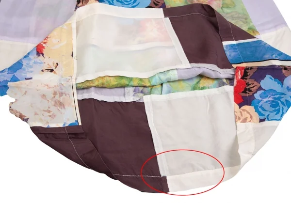 tricot COMME des GARCONS Flower Printed Patchwork Skirt K-127938_013