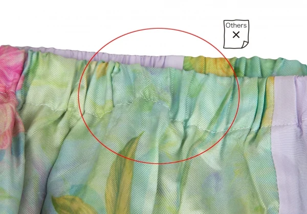 tricot COMME des GARCONS Flower Printed Patchwork Skirt K-127938_004