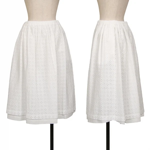 tricot COMME des GARCONS Floral Lace Skirt White S-M K-127939_001
