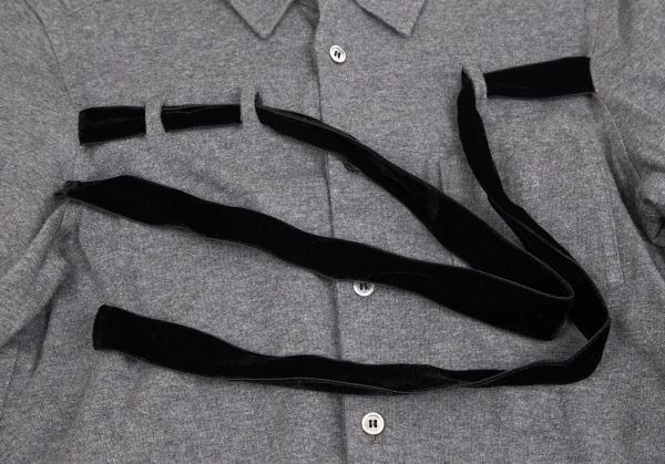 tricot COMME des GARCONS Tape Decoration Long Sleeve Shirt K-127940_007