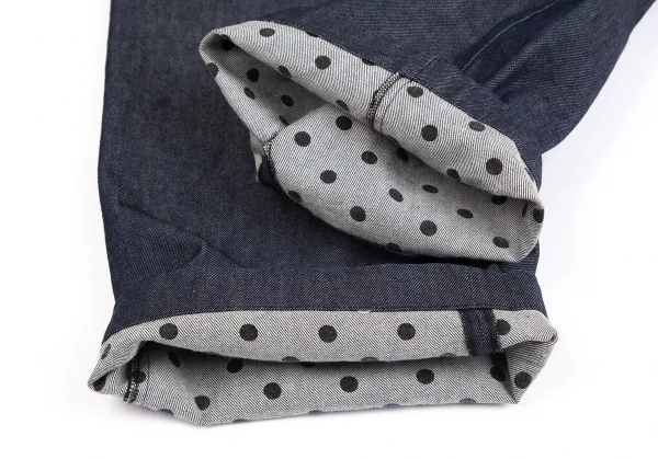 COMME des GARCONS Dot Inside Belted Wide Jeans K-127945_010