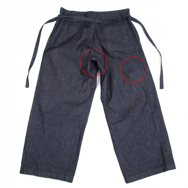 COMME des GARCONS Dot Inside Belted Wide Jeans K-127945_011