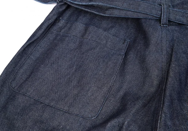 COMME des GARCONS Dot Inside Belted Wide Jeans K-127945_014