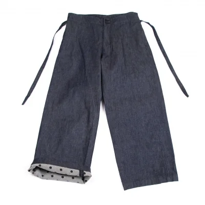COMME des GARCONS Dot Inside Belted Wide Jeans