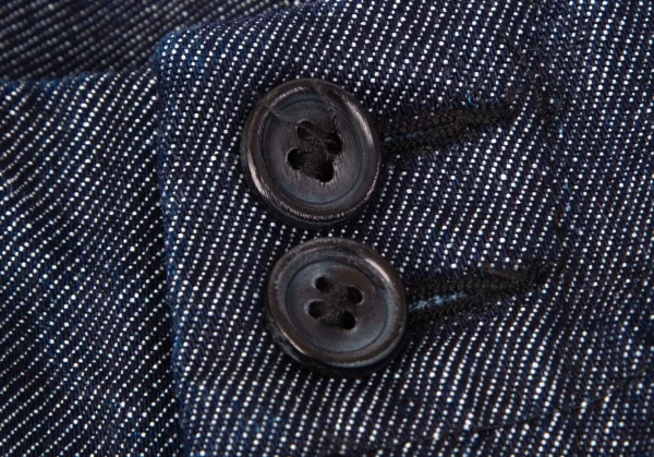 COMME des GARCONS Dot Inside Belted Wide Jeans K-127945_004