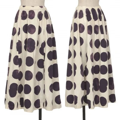 COMME des GARCONS Bleached Dot Print Skirt