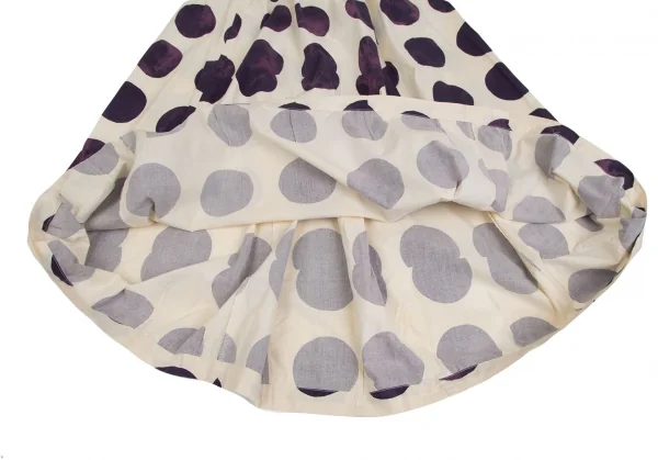COMME des GARCONS Bleached Dot Print Skirt K-127946_007