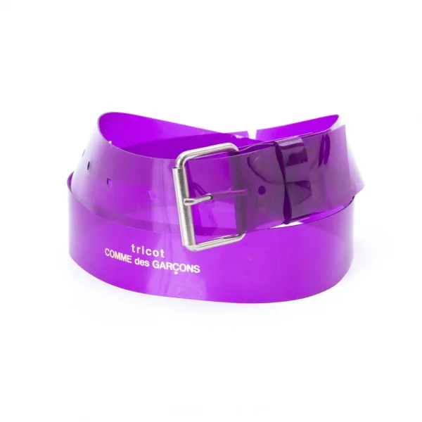 tricot COMME des GARCONS Vinyl Belt Purple  K-127954_001