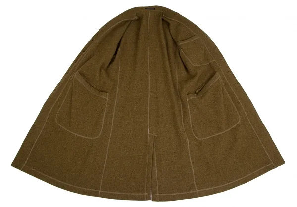 Yohji Yamamoto POUR HOMME Wool Pocket Design Long Coat K-127964_012