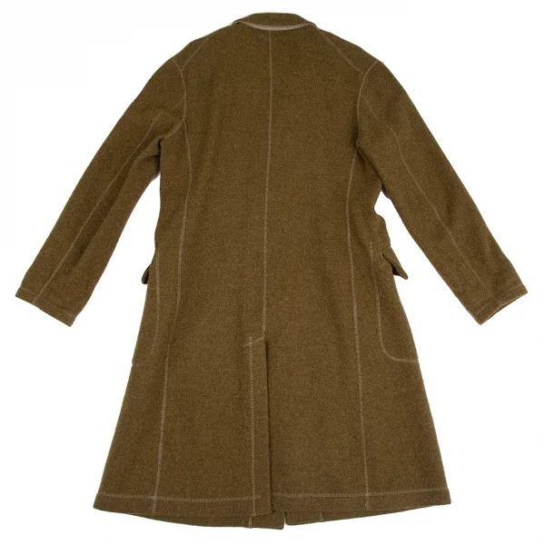 Yohji Yamamoto POUR HOMME Wool Pocket Design Long Coat K-127964_013