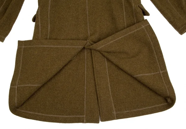 Yohji Yamamoto POUR HOMME Wool Pocket Design Long Coat K-127964_015