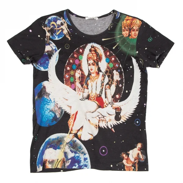 PLEATS PLEASE Printed T Shirt Black,Multi-Color 3 K-127987_001