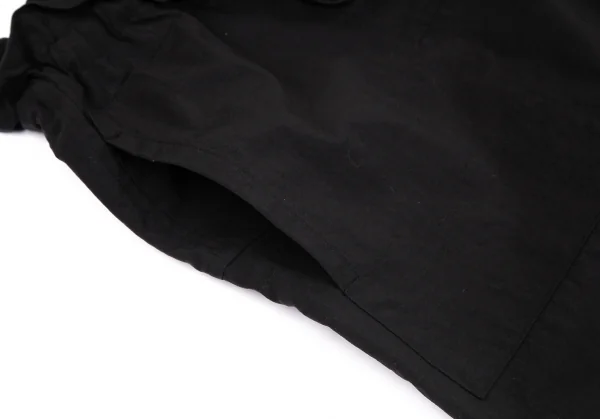 イッセイミヤケ ミーISSEY MIYAKE me ナイロンウエスト絞りワイドパンツ 黒F K-127994_005