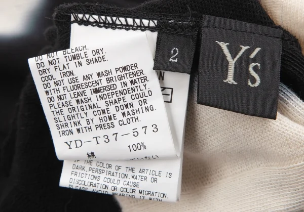 Y's Dot Discharge Printing Jacquard Knit T Shirt K-127998_013