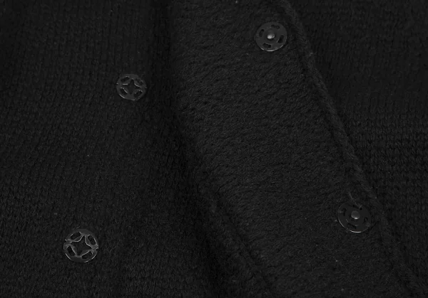 Y's Wool Low Gauge Hooded Double  Knit Coat K-128005_010