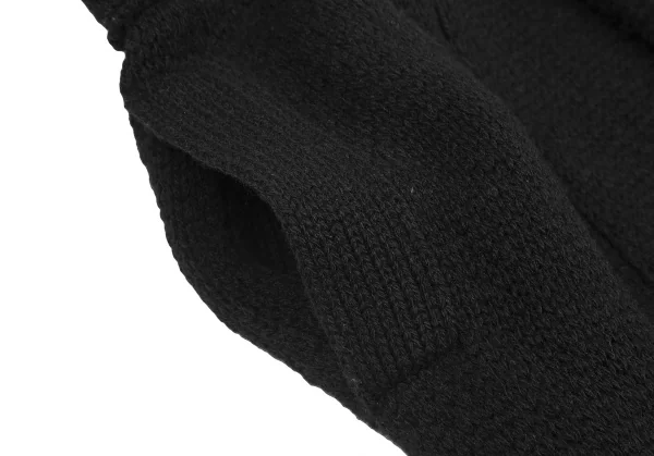 Y's Wool Low Gauge Hooded Double  Knit Coat K-128005_009