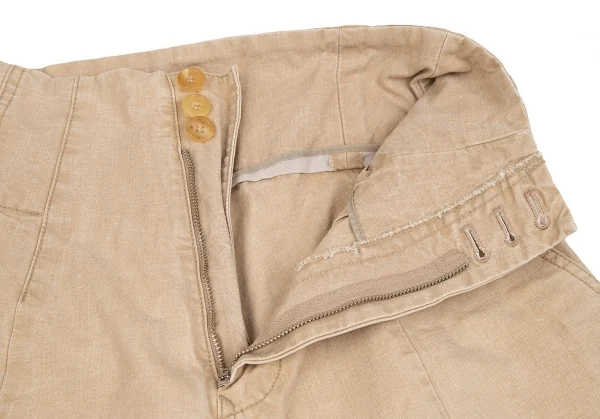 ワイズY's バックレースアップクロップドパンツ ベージュ1 K-128013_006