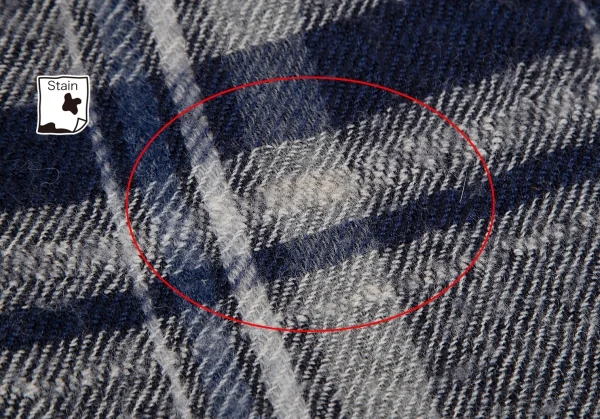 Y's Check Wool Asymmetry Dropped Crotch Pants K-128014_008