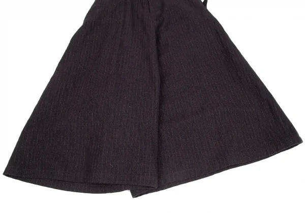 Y's Glitter Stripe Asymmetry Wool Dropped Crotch Pants K-128015_007