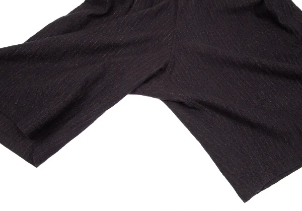 Y's Glitter Stripe Asymmetry Wool Dropped Crotch Pants K-128015_008