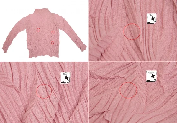 ISSEY MIYAKE Wrinkle Pleats Mock Neck T Shirt K-128022_013