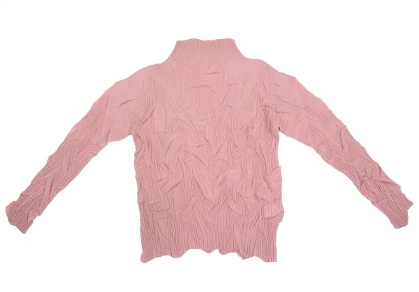 ISSEY MIYAKE Wrinkle Pleats Mock Neck T Shirt K-128022_002