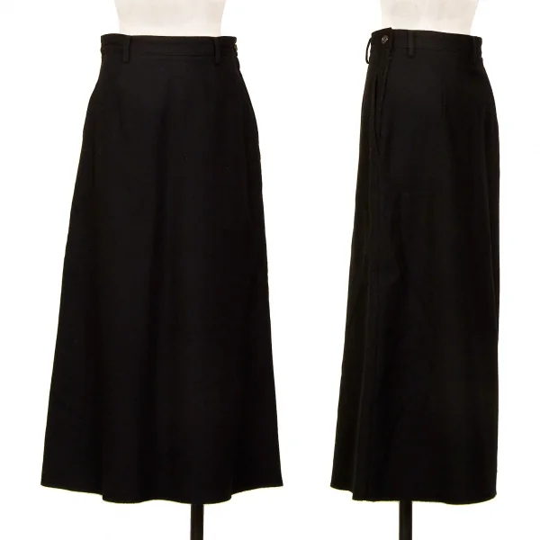 tricot COMME des GARCONS Wool Long Skirt Black M K-128029_001