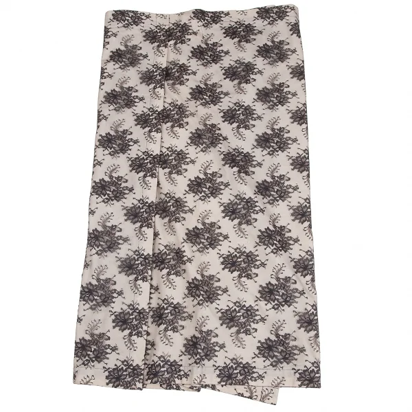 tricot COMME des GARCONS Mesh Floral Wrap Skirt K-128030_012